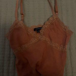 2 cute shirts one pink/orange and one white